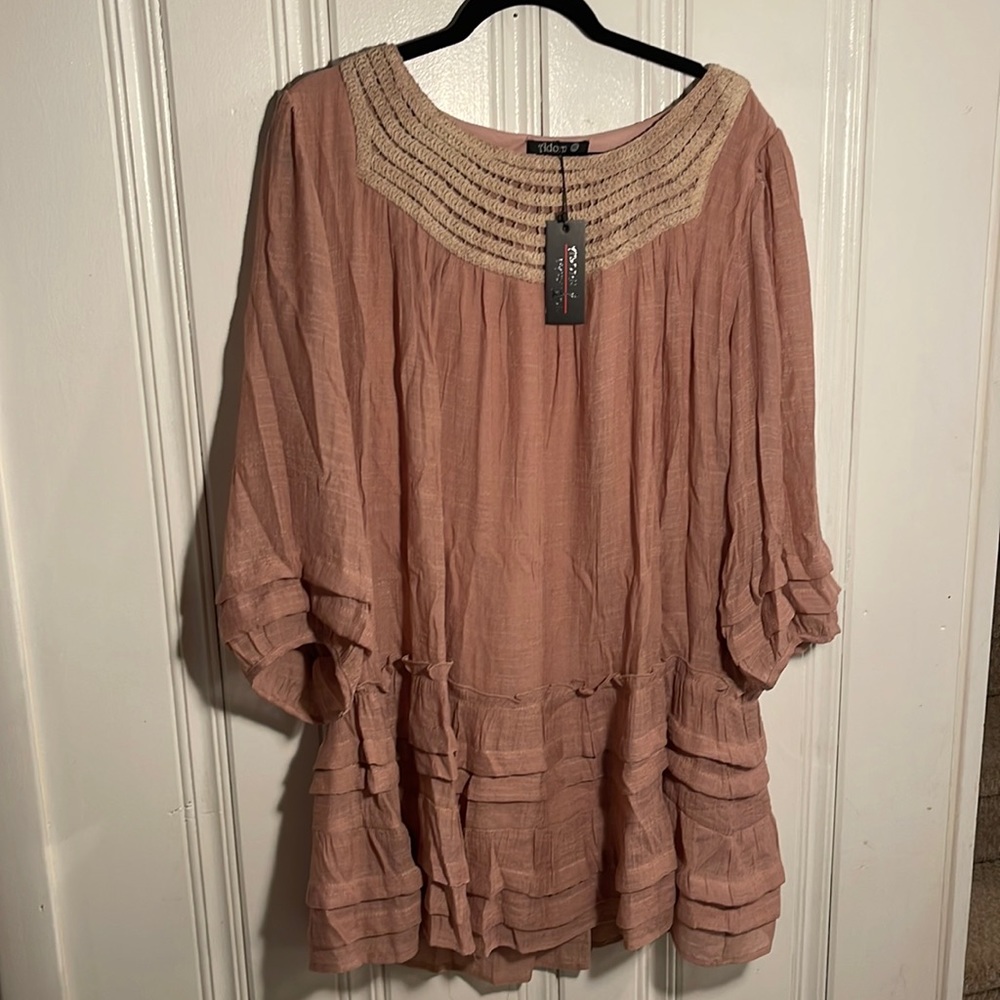 Blush pink dress new with tags size 1XL